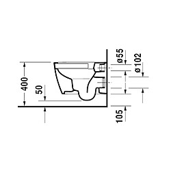 Acheter Duravit - Pack WC suspendu Compact Rimless® 370 x 480 mm blanc - 45300900A1