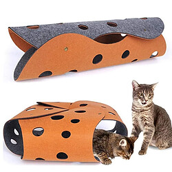 Universal Pratique chat animal de compagnie tunnel pliable amusant chat tube jouet interactif chat trou lit tunnel lit d'entraînement de comportement d'activité pour animaux de compagnie