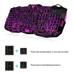 Acheter LED Gaming fil 2.4G Clavier et souris à l'ordinateur Gamer Multimédia_Q`4293