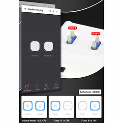 CJC Dispositif d'arrosage automatique intelligent à double pompe Wifi, peut arroser 20 pots de plantes vertes