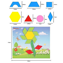 Acheter Universal Jouets en bois Géométrie Tangram Puzzle Puzzle Puzzle Bébé Education Apprentissage Jouets en bois