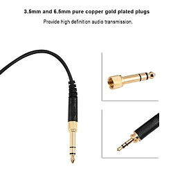 Remplacement Audio Câble de Mise À Niveau Compatible avec DT 990, DT 770 Casque Casque 1 mètres/3.28ft