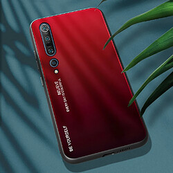 Coque en TPU dégradé de couleur rouge/noir pour votre Xiaomi Mi 10/Mi 10 Pro