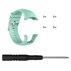 Wewoo Bracelet pour montre connectée Dragonne de remplacement en silicone SUUNTO Trainer Wrist HR Vert menthe