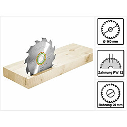 Festool Lame de scie Panther 160 x 20 x 1,8 PW12 12 Dents ( 500460 )