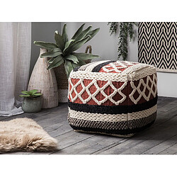 Beliani Pouf SAGAR Multicolore Coton