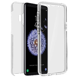 Avizar Coque Galaxy S9 Protection Silicone + Arrière Polycarbonate - Transparent