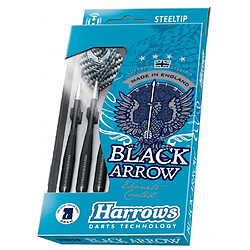 Harrows Jeu de 3 fléchettes acier Black Arrows , 25g-K