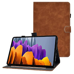 Etui en PU marron pour votre Samsung Galaxy Tab S7 T870/Galaxy Tab S8 X700/X706