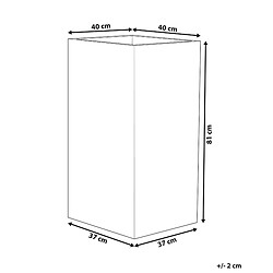 Avis Beliani Pot de fleurs marron 40 x 40 x 81 cm GAZA