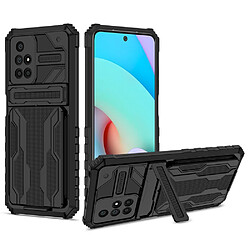 Coque en TPU anti-rayures avec porte-cartes noir pour votre Xiaomi Redmi 10