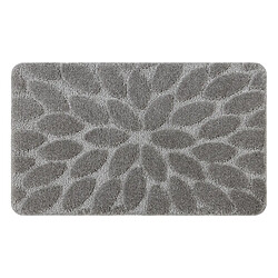 RUGSX Tapis de salle de bain SUPREME STONES, des pierres, antidérapant, doux - gris 50x80 cm