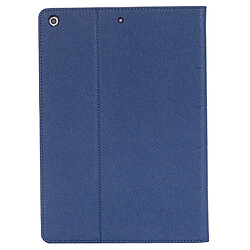 Etui en PU lignes parallèles veille automatique bleu pour votre Apple iPad 10.2 (2019)