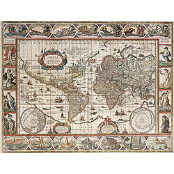 Ravensburger- Puzzle Mappemonde 1650 2000 pièces, 16633