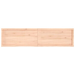 Acheter vidaXL Étagère murale 200x50x(2-6) cm bois de chêne massif non traité