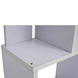 Acheter Mobili Rebecca Bibliotheque Etageres Bois Blanc Design 172,5x60x24,5