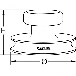 KS TOOLS Mini-ventouse 15kg maxi Ø 80mm Kstools pas cher