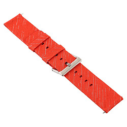 Wewoo Bracelet pour montre connectée Dragonne en toile mode simple Fitbit Versa / 2 Orange pas cher