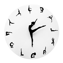 Acheter Yoga Danse Horloges Horloge Créative Montre Déco Déco Maison Temps Yoga