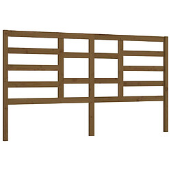 Maison Chic Tête de lit scandinave,Meuble de chambre Marron miel 206x4x104 cm Bois massif de pin -MN96110