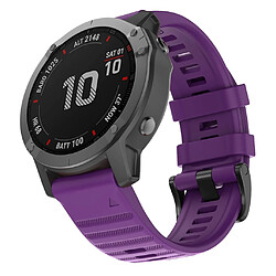 Wewoo Bracelet pour montre connectée Garmin Fenix 6 22mm Smartwatch en silicone à relâchement rapide Pourpre