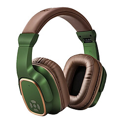 Wewoo Casque sans fil OneDer S2 Bluetooth version 5.0 monté sur la têtecasqueavec micromains librescarte TFclé USBfonction AUXFM vert