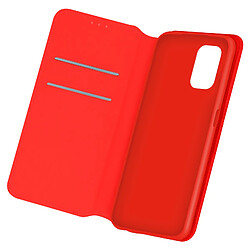 Avizar Housse Redmi Note 10 / Note 10s Porte-cartes Support Vidéo rouge