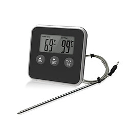 Universal Thermomètre numérique à la viande, thermomètre à sonde instantanée, thermomètre de cuisson intelligent, thermomètre à nourriture et écran géant