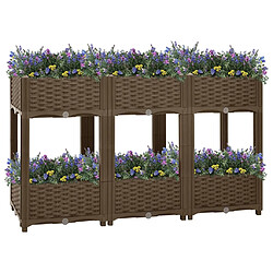 Maison Chic Jardinière,Lit surélevé - Bac à fleurs - pot de fleur 120x40x71 cm Polypropylène -GKD57797