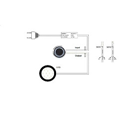 Avis Ledkia Mini Interrupteur Tactile Dimmable Encastrable pour Ruban LED 12/24V DC Argenté