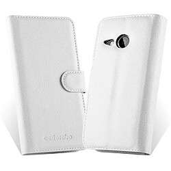 Cadorabo Coque HTC ONE M8 MINI Etui en Blanc