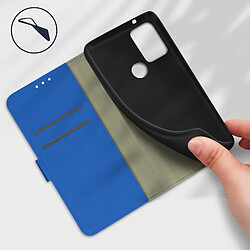 Avis Avizar Housse Motorola Moto G50 Aspect Grainé Folio Stand Vidéo Bleu