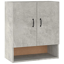 vidaXL Armoire murale Gris béton 60x31x70 cm Bois d'ingénierie