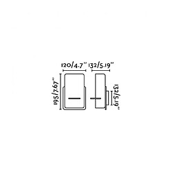 faro Aplique murale blanche Smile 1 ampoule