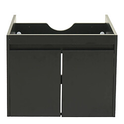 Acheter Mendler Meuble sous-lavabo HWC-L86, meuble sous-lavabo de salle de bains, MVG mélamine 2 portes 48x59x46cm ~ noir