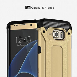 Acheter Wewoo Coque renforcée or pour Samsung Galaxy S7 Edge / G935 Armure Tough TPU + PC Combinaison