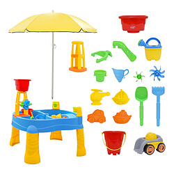 SUNNY Aqua Explorer | Table sable et eau avec Accessoires et Parasol Réglable| Jeu d'eau pour plusieurs Enfants | Facile à Construire, Ranger et Nettoyer | Jeux d'Eau Extérieur et Intérieur pas cher