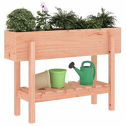 Avis Maison Chic Jardinière,Lit surélevé de jardin - Bac à fleurs - pot de fleur 101x30x69 cm bois douglas massif -GKD39217