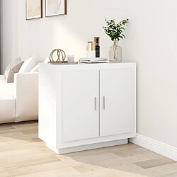 Maison Chic Buffet,Meuble de Rangement,commode pour salon,Cuisine Blanc 80x40x75 cm Bois d'ingénierie -MN24543