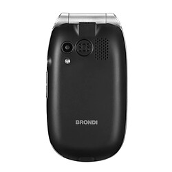 Brondi Amico Comfort 7,11 cm (2.8') Noir, Argent Téléphone pour seniors