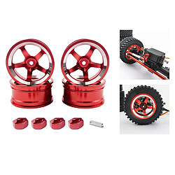 Jante De Roue En Métal 4pc Pour MN86KS MN86 MN 1/12 Pièces De Mise à Niveau De Camion De Voiture RC Rouge