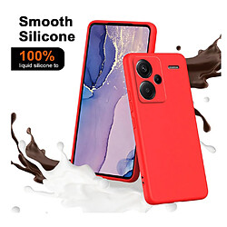 Htdmobiles Coque pour Xiaomi Redmi Note 13 Pro+ Plus 5G - housse etui silicone gel fine + film ecran - ROUGE