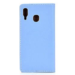 Avis Wewoo Housse Coque Etui en cuir avec rabat horizontal pour Samsung Galaxy A40couleur unieavec fente carte et support bleu