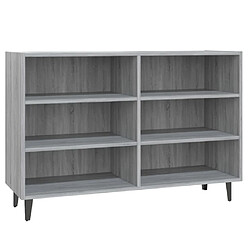 vidaXL Buffet sonoma gris 103,5x35x70 cm bois d'ingénierie