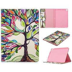 Etui en PU impression de motifs avec support arbre colorisé pour votre Apple iPad 10.2 (2019)