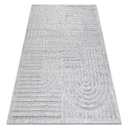 RUGSX Tapis SANTO SIZAL 0989 géométrique gris 120x170 cm