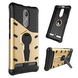 Wewoo Coque renforcée or pour Lenovo K6 / K6 Puissance Résistant aux Chocs 360 Degrés Spin Sniper Hybrid Case TPU + PC Combinaison Cas avec Titulaire