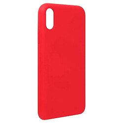 Avizar Coque iPhone XR Silicone Semi-rigide Mat Finition Soft Touch rouge