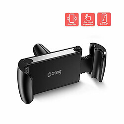 Crong Support Universel Smart Car Holder Universel pour Smartphone Wicklung 4``-6,7`` Max 85 mm de Largeur, Noir