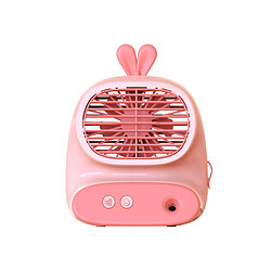 Avis (Rose) Bureau Simple Design Élégant Mini Ventilateur Portable Alimentation Usb Rechargeable